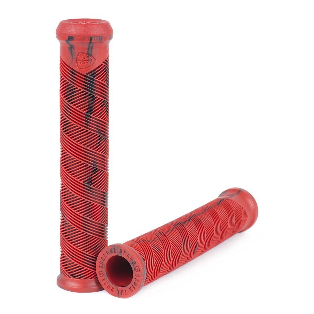 Subrosa Dialed DCR Flangeless Grips Red / Black Swirl