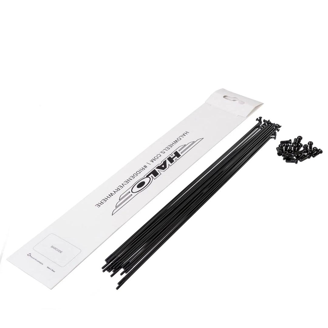 Halo Spokes 20 Pack Black 296mm