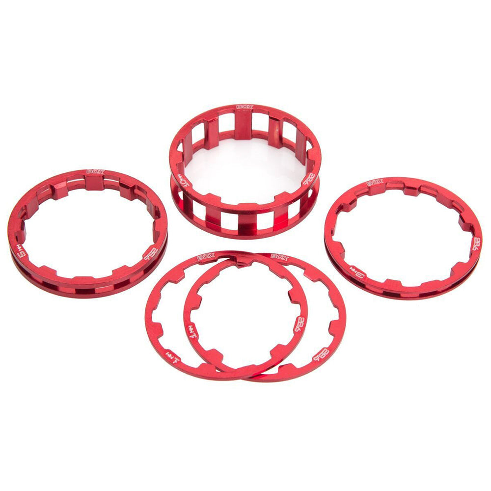 Box One Stem Spacers Red 11/8