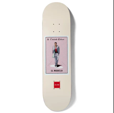 Chocolate Skateboard Deck Loteria Card El Modelo Carl Aikens 8.125"