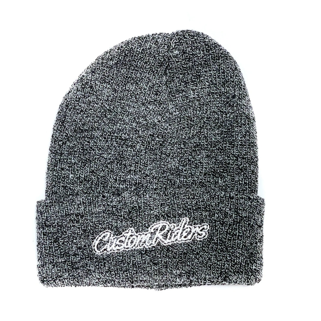 Custom Riders Logo Beanie V2 Grey
