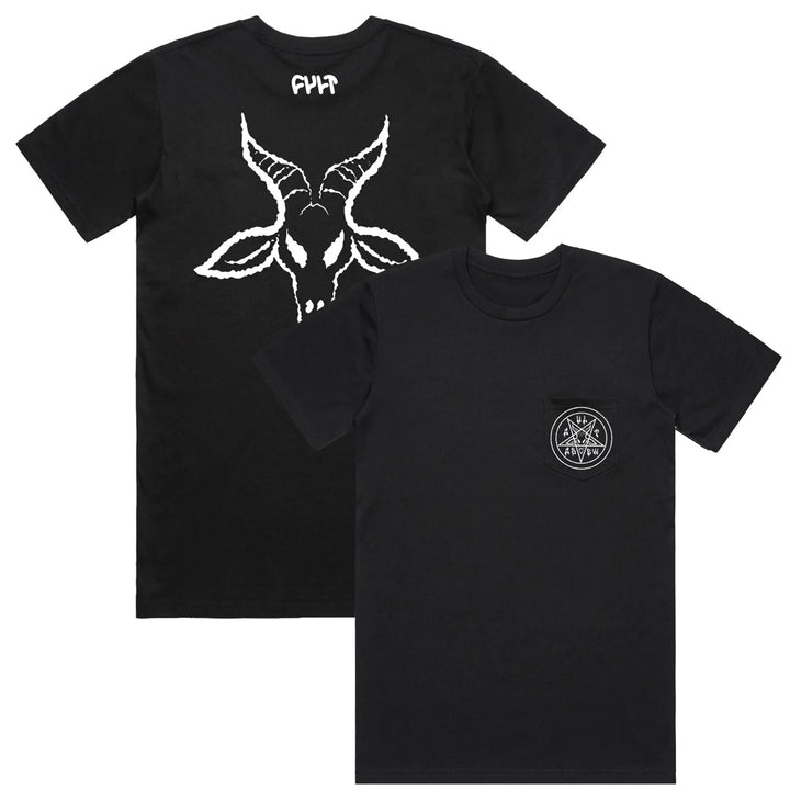 Cult BMX Pentagram Pocket T-Shirt Black