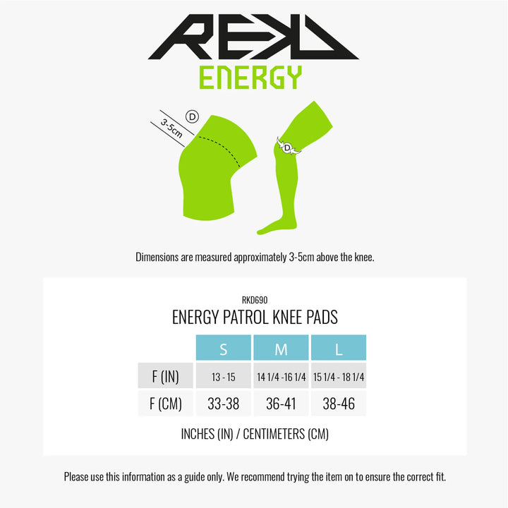 REKD Energy Patrol Knee Pads Black