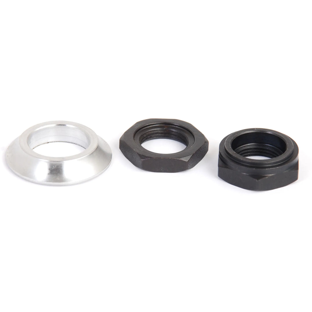 Profile Male Lock Nut / Cone Kit 14mm Set Silver