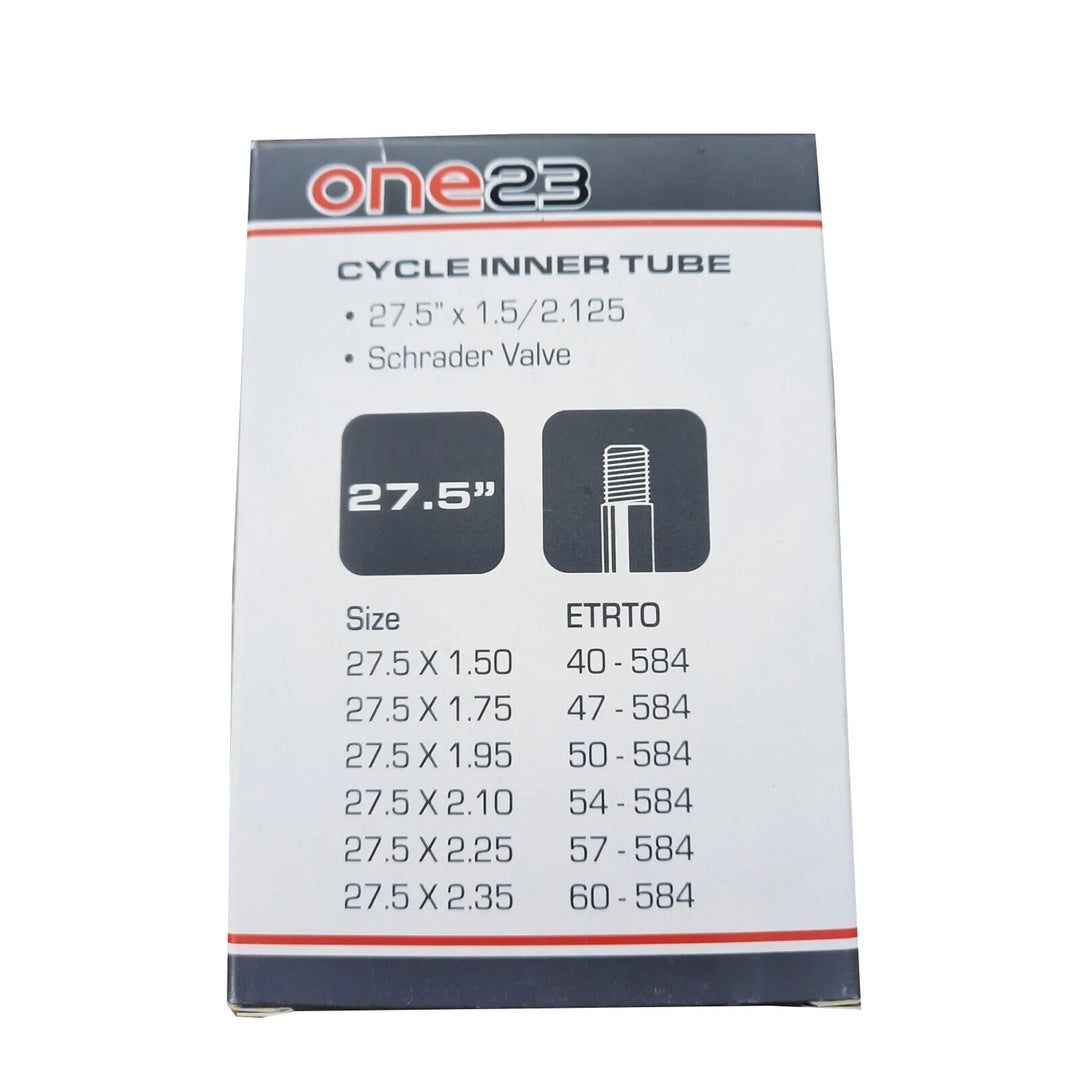 One23 27.5 x 1.5 - 2.35 Inner Tube Schrader Valve
