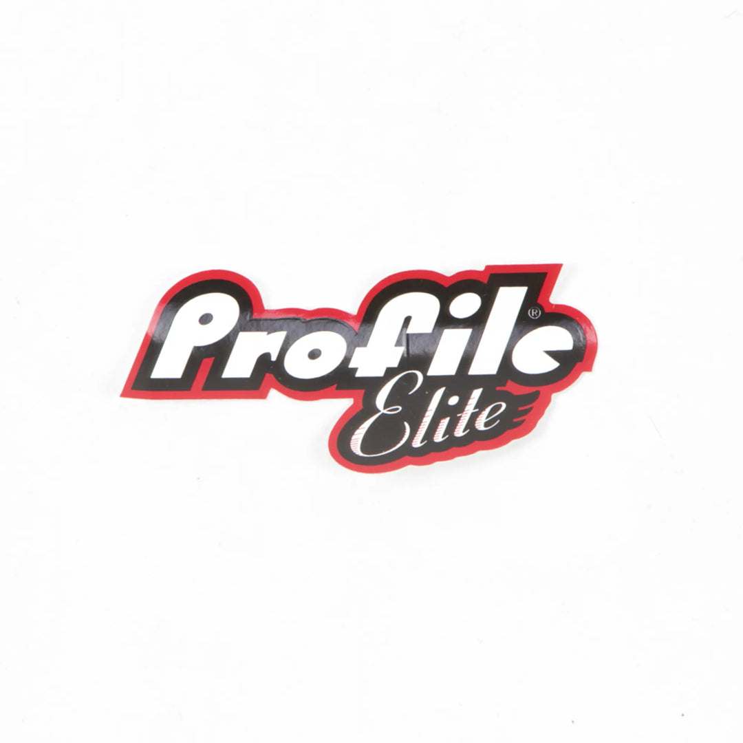 Profile Racing Elite Sticker Red White Black Single