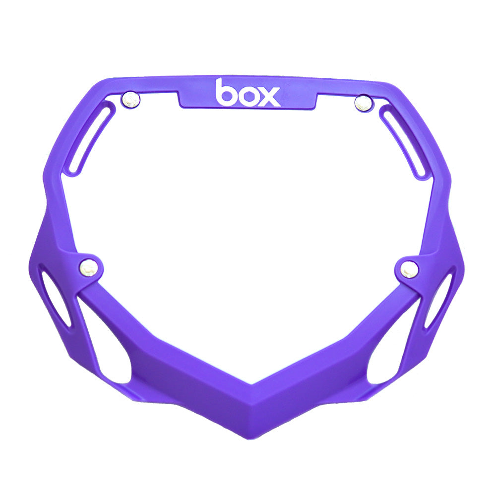 Box Two Number Plate Purple Large