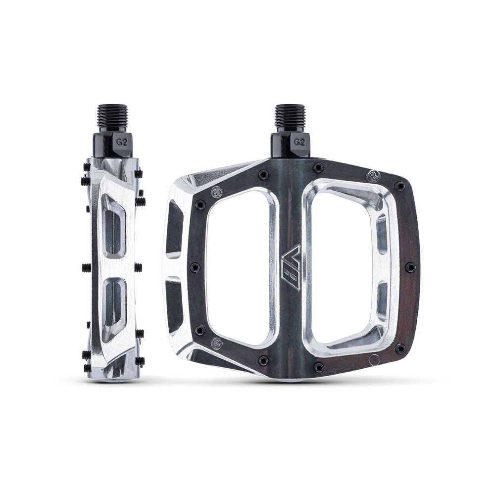 DMR - V8 Pedal - Polished Silver 95mm x 100mm