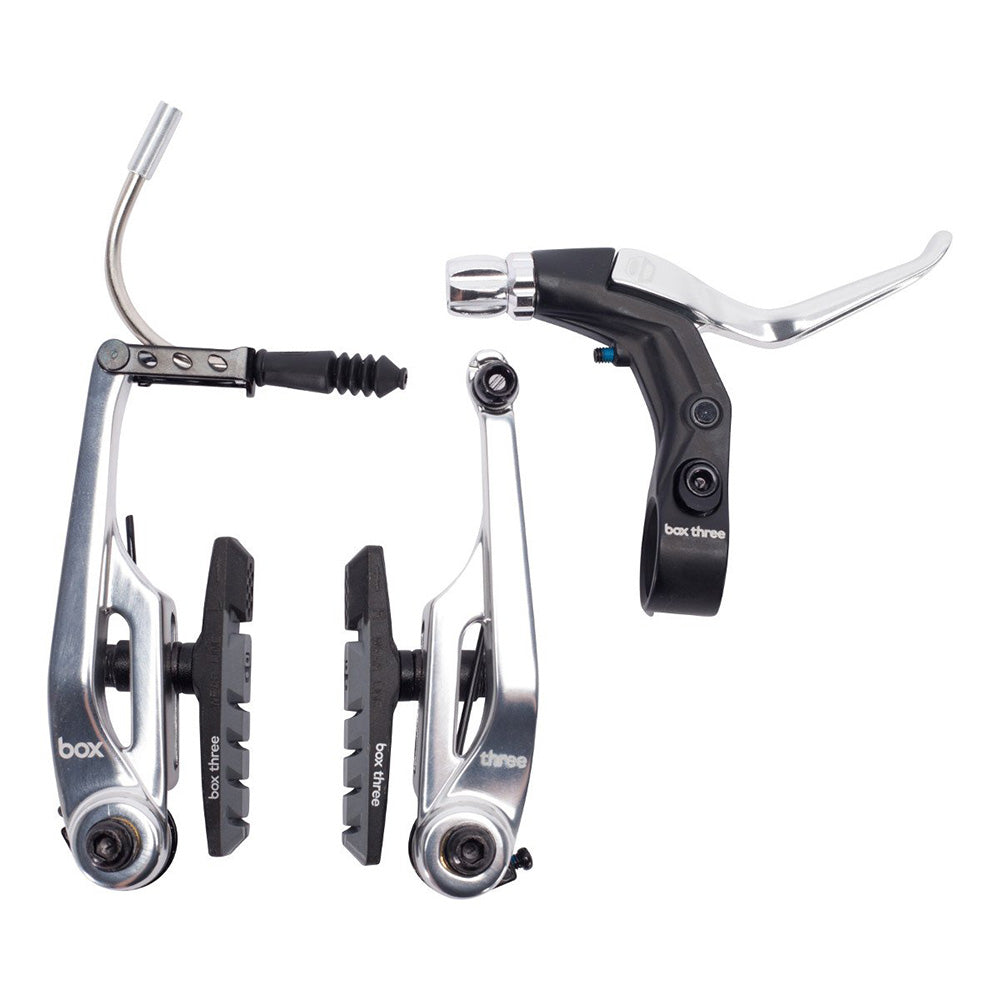 Box Three Brake Kit Long Silver 108mm