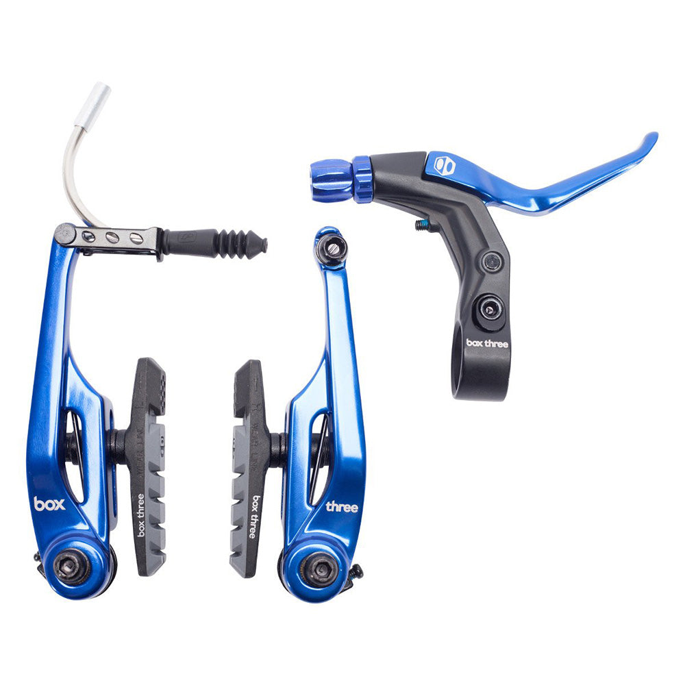 Box Three Brake Kit Long Blue 108mm