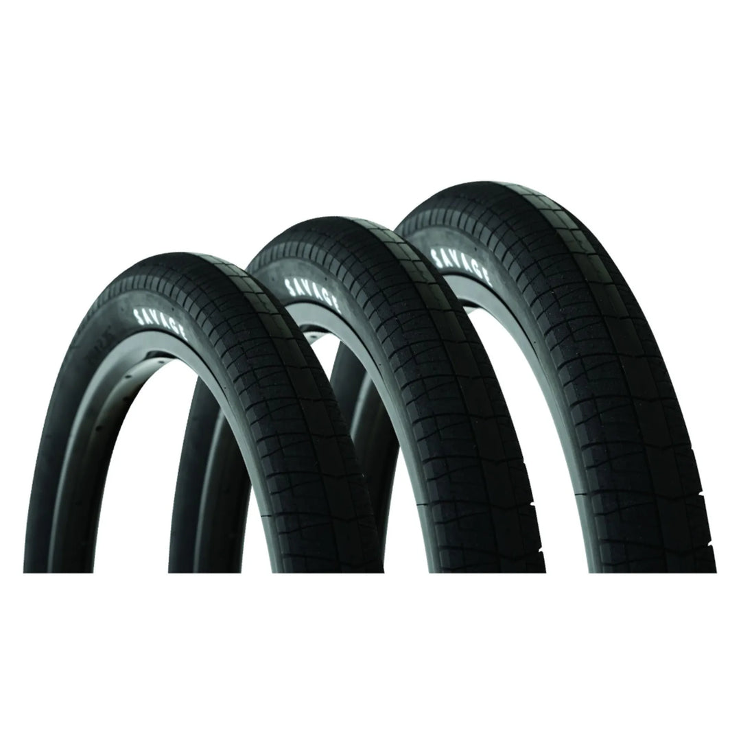 Savage Freestyle Ridge BMX Tyre 18 X 2. 2 Black 18 x 2.2