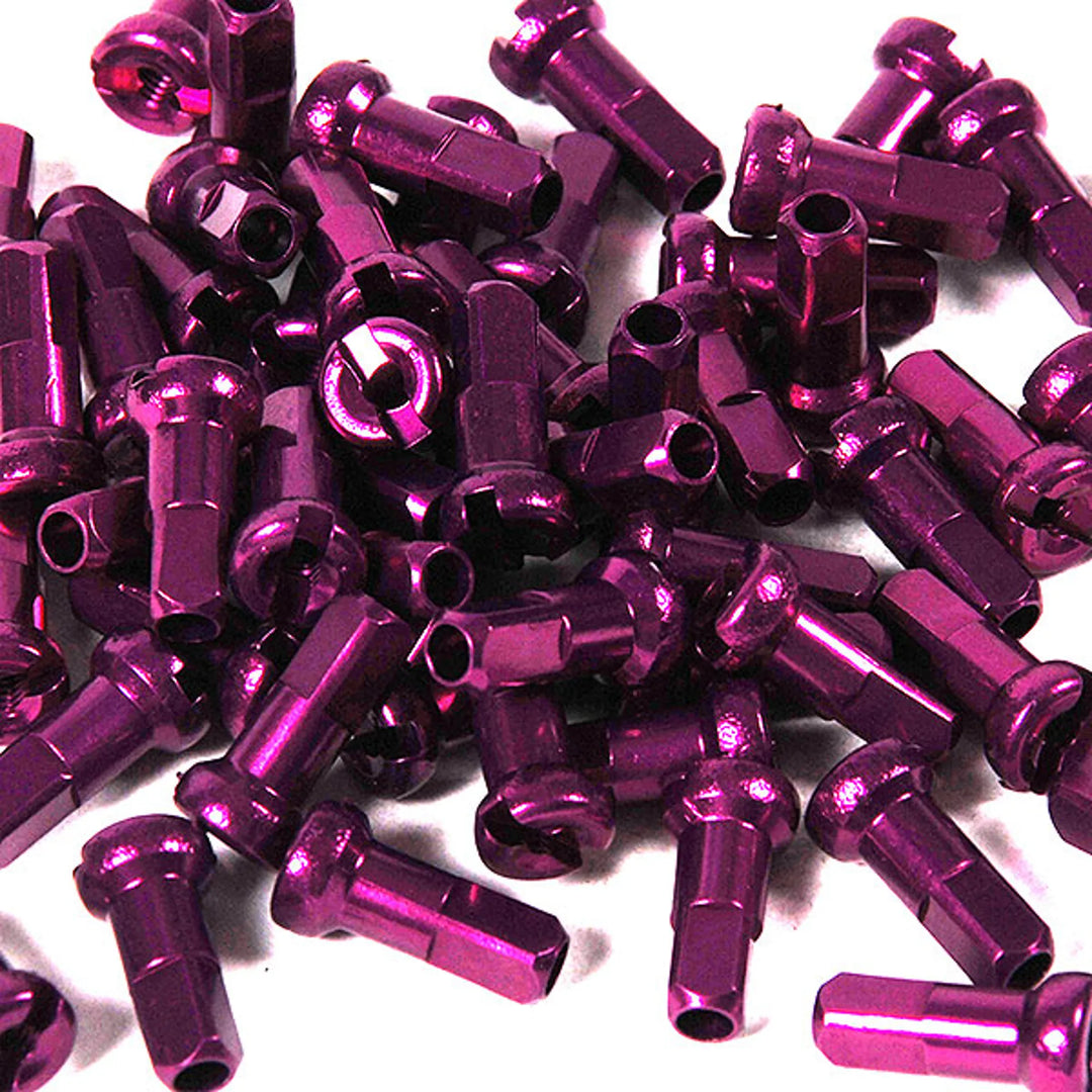 Halo BMX Alloy Nipple Purple 50 pack