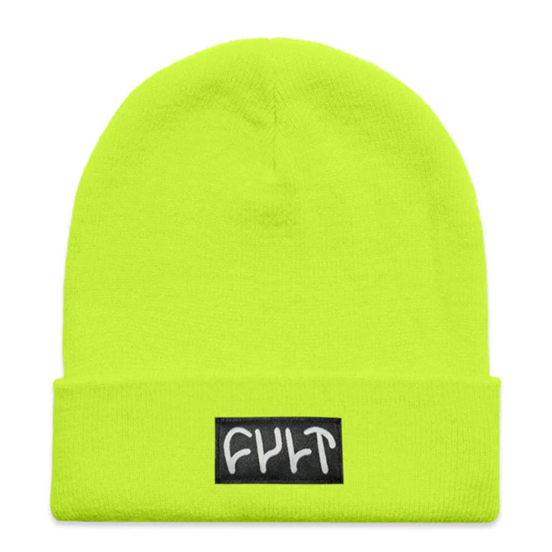 Cult Witness Tight Knit Beanie Yellow