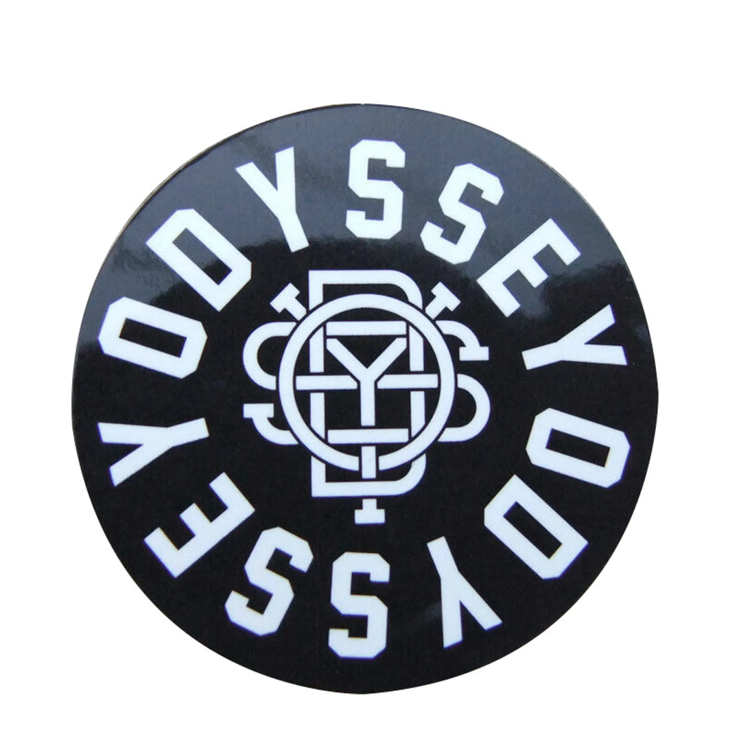 Odyssey Sticker Round 6cm BLK