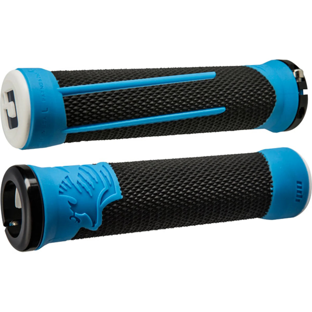 ODI AG2 v2.1 MTB Lock On Grips Black Blue 135mm