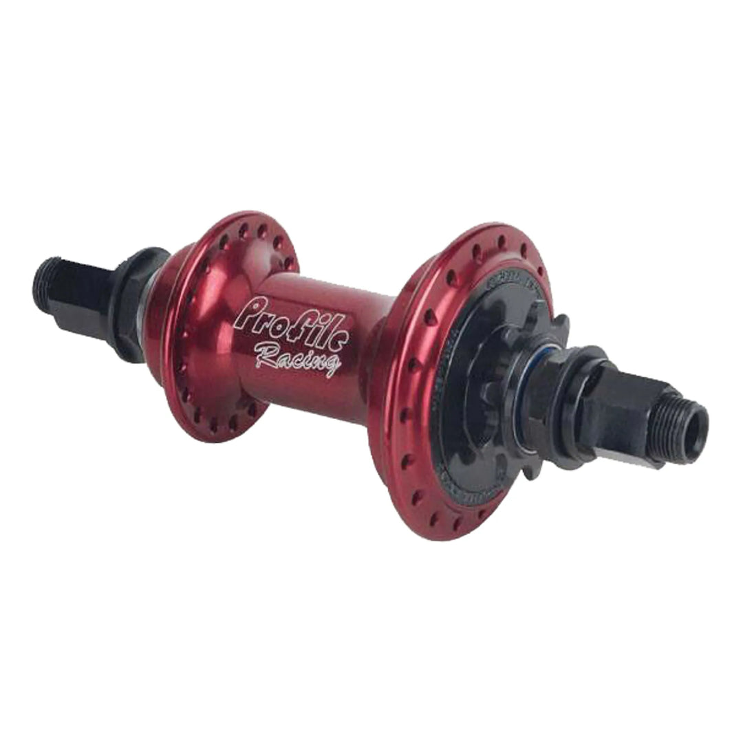 Profile Elite Rear Male Cassette Hub Red 9T