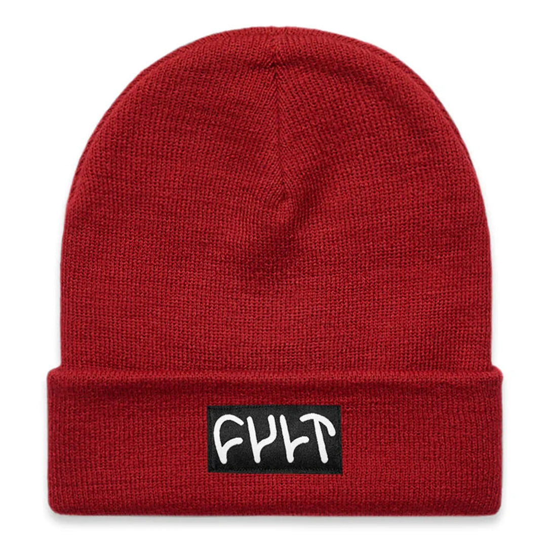 Cult Witness Tight Knit Beanie Cardinal