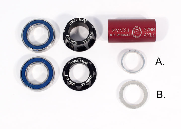 Profile Spanish Bottom Bracket 22mm Gold