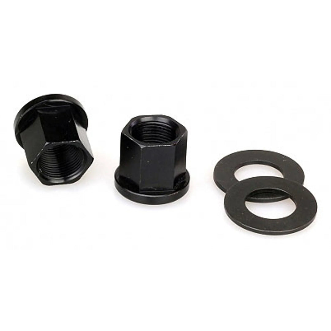 Profile Alloy 14mm Nuts / Washer Set Pair Black