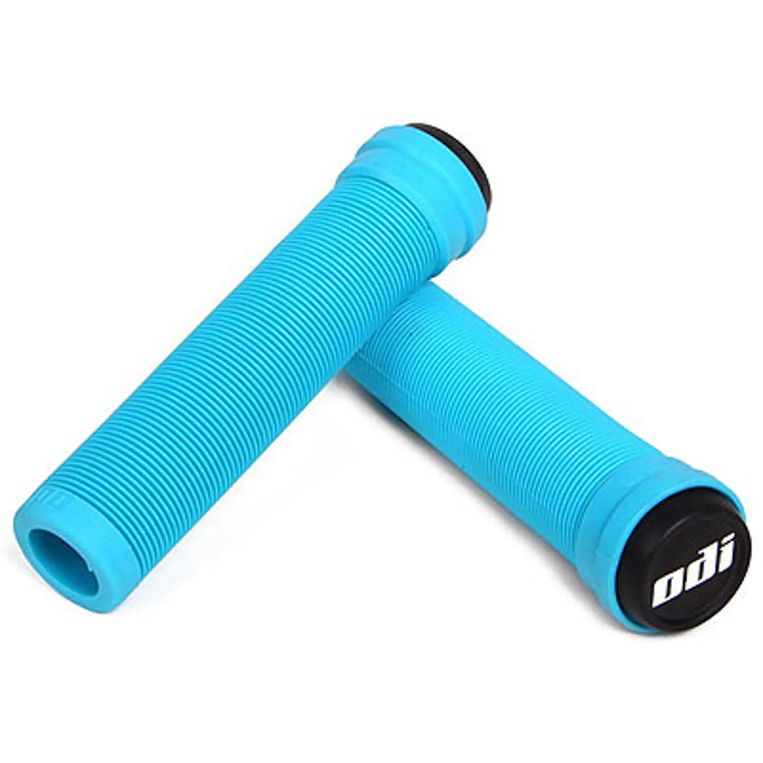 ODI BMX Longneck Pro Flangeless Grips Aqua Pair
