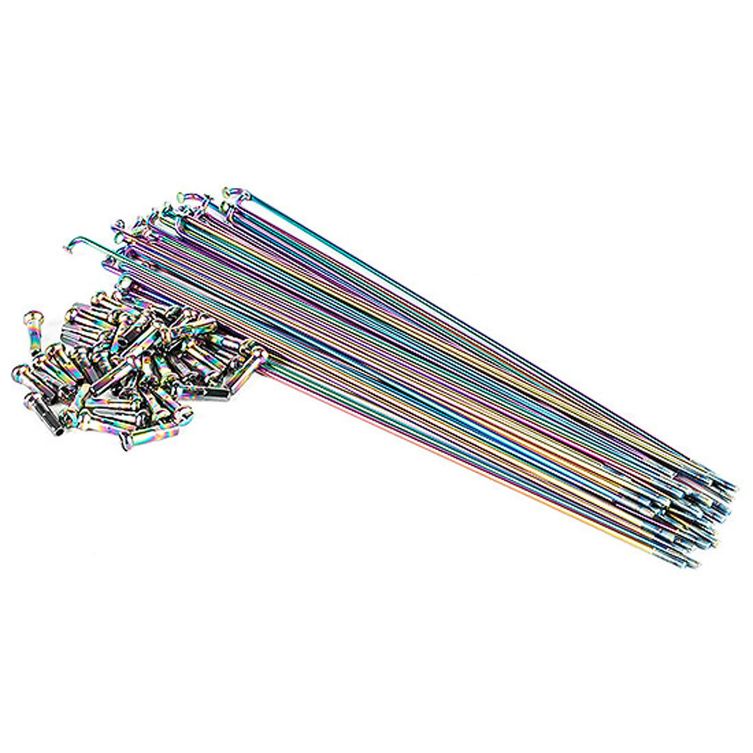 Salt BMX Plain Gauge Spokes 186mm, Oil Slick