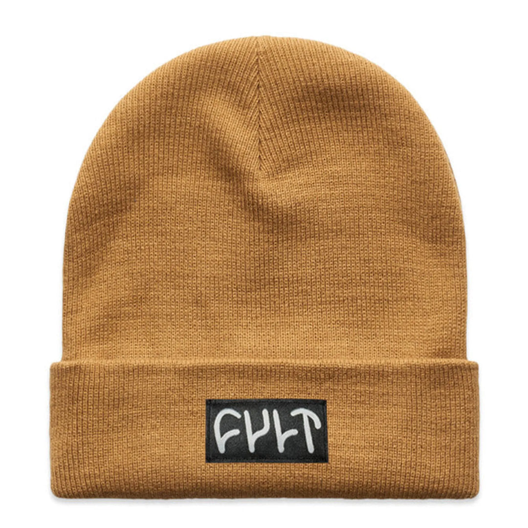 Cult Witness Tight Knit Beanie Camel