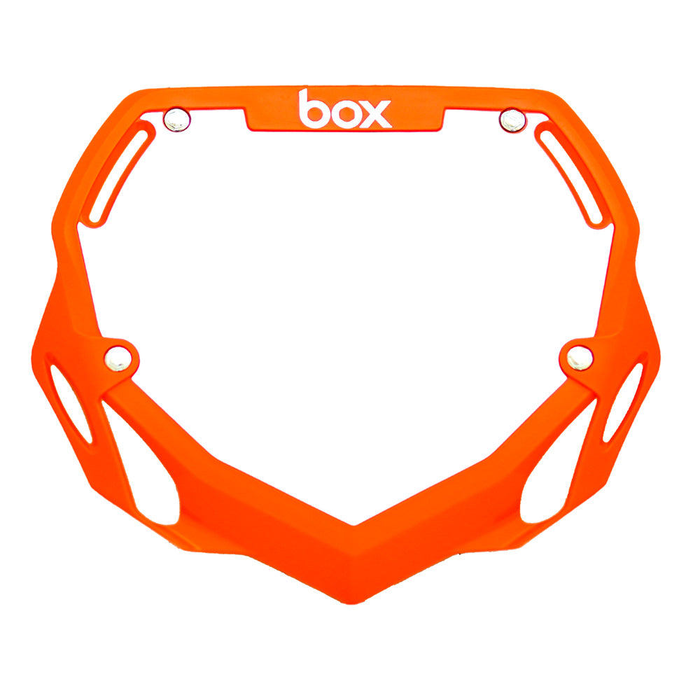 Box Two Number Plate Orange Large