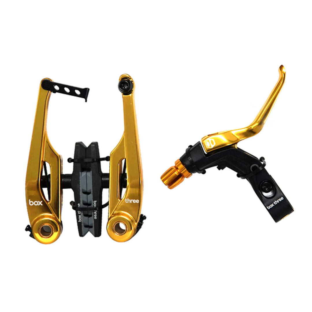 Box Three Brake Kit Long Gold 108mm
