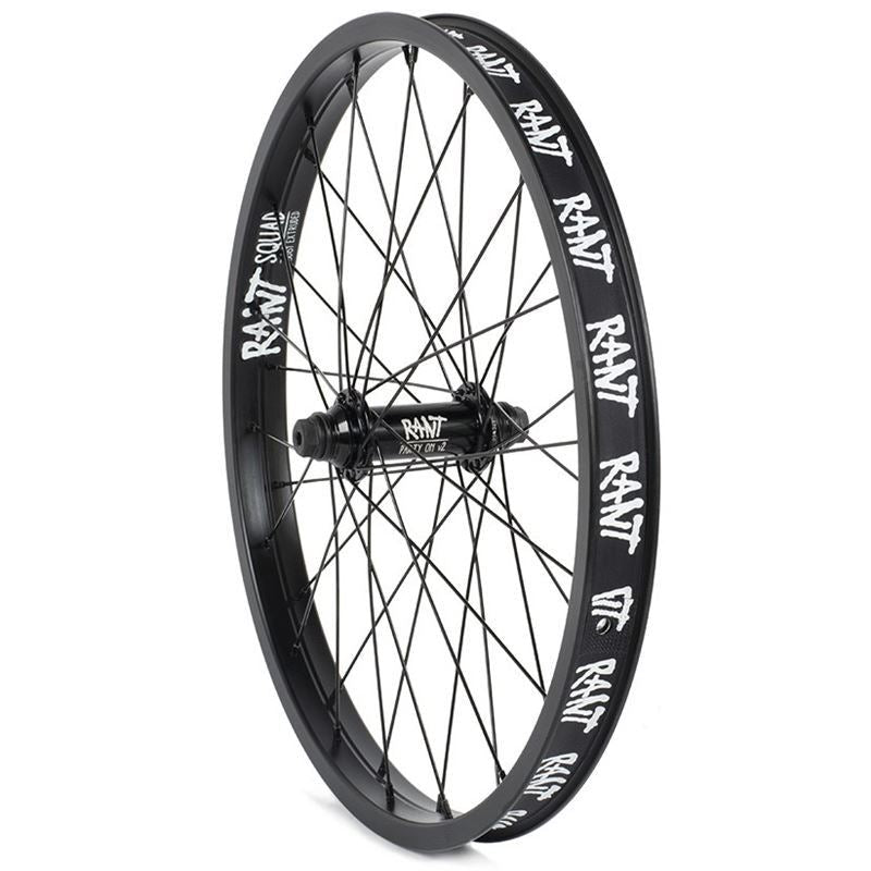 Rant Party On V2 Front wheel Black 10mm (3/8)