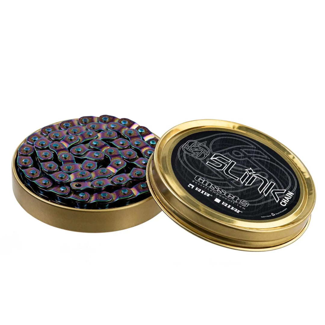 Gusset Slink Chain Oil Slick 1/8 Half Link