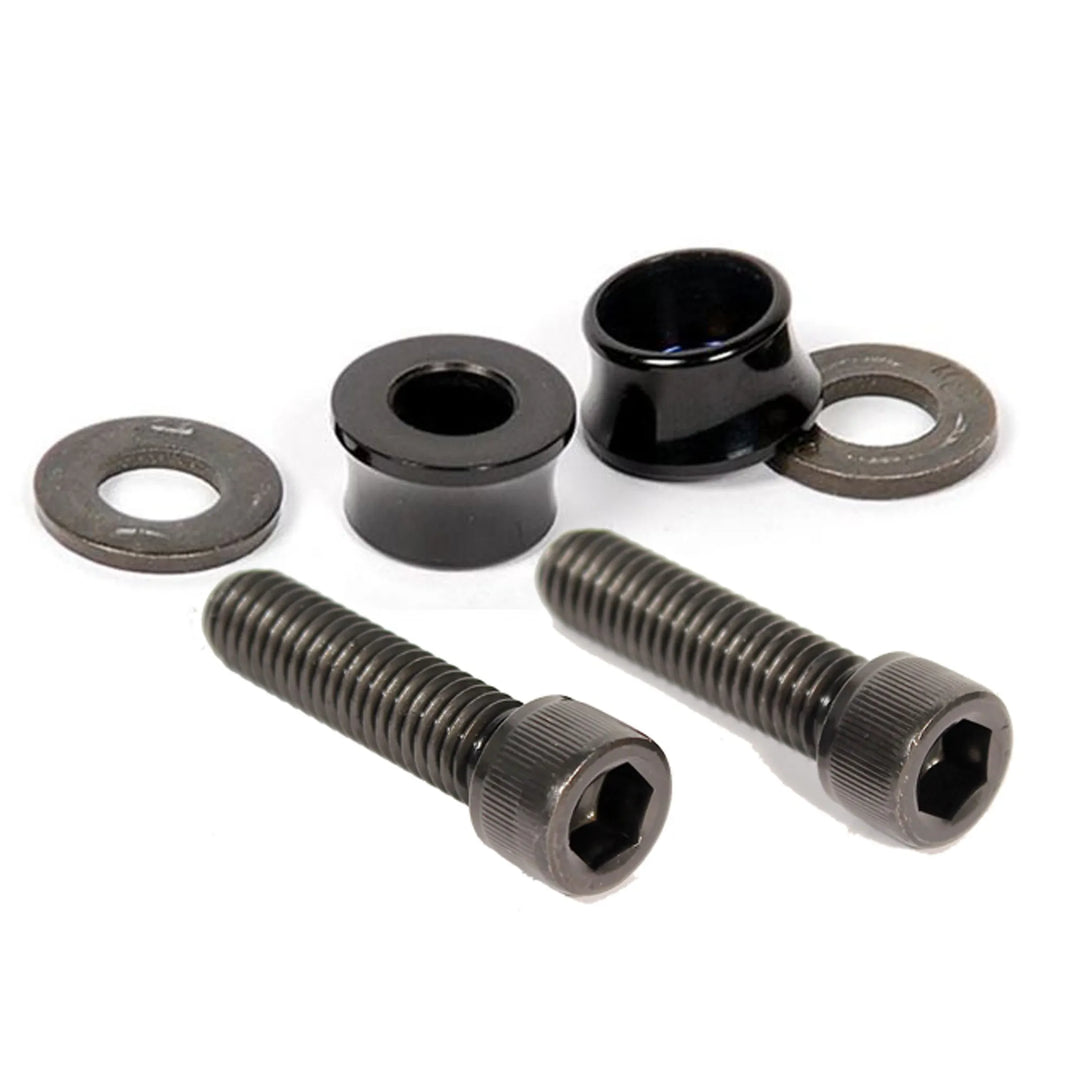 Profile Female Crmo 3/8 10mm Allen Key Bolt Set w/ Black Volcano Washers Pr