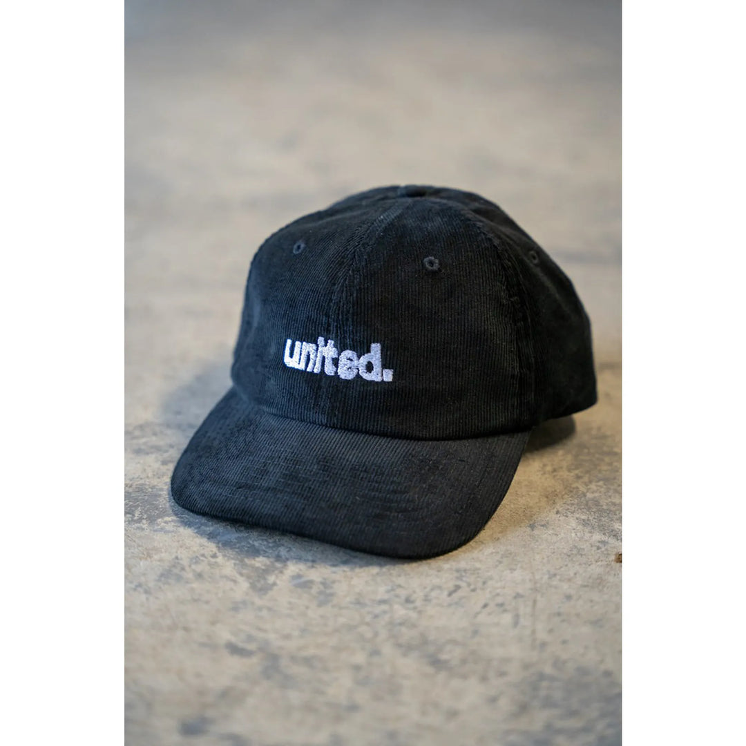 United Coastin Cordurouy Cap Black
