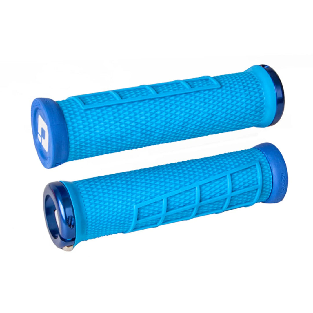 ODI Elite Flow MTB Lock On Grips Blue 130mm