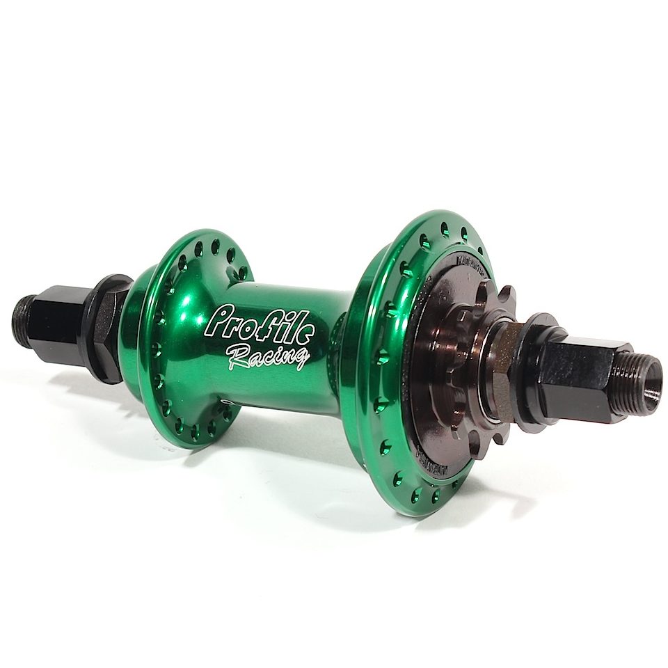 Profile Elite Rear Male Cassette Hub Green 9T