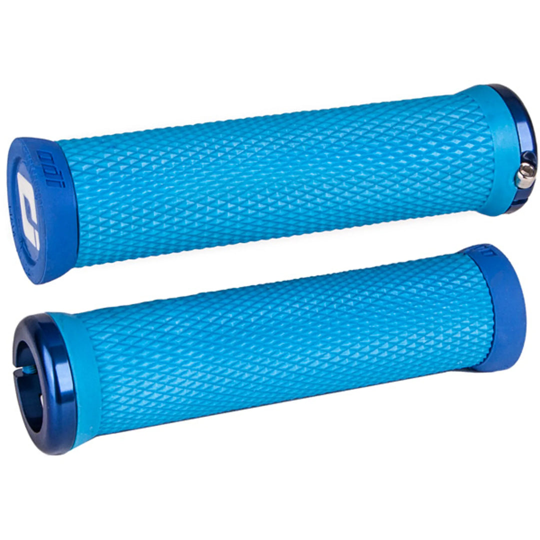 ODI Elite Motion MTB LkOn Grips 130mm Blu Blue 130 mm