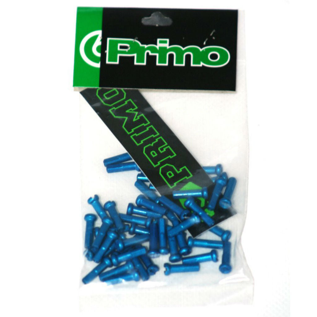 Primo Alloy Spoke Nipples Pack Of 50 Blue