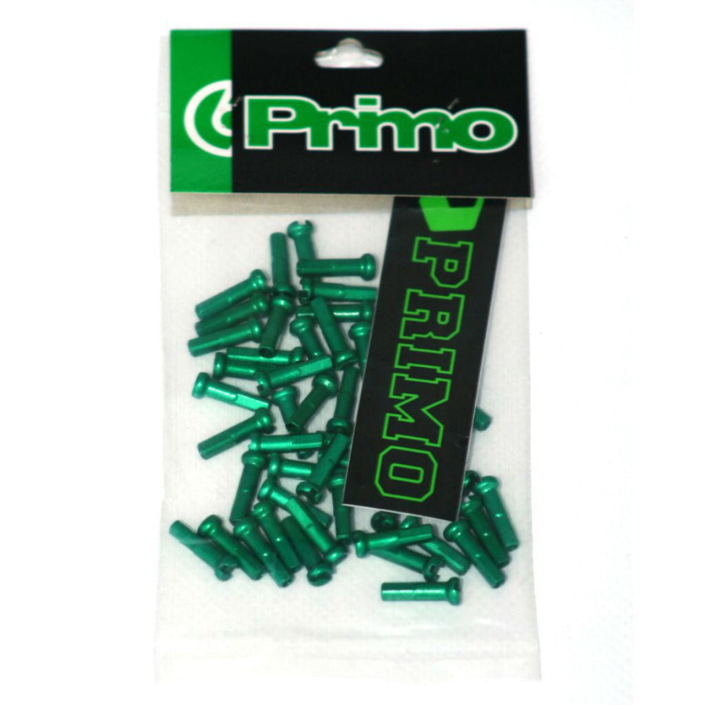 Primo Alloy Spoke Nipples Pack Of 50 Green
