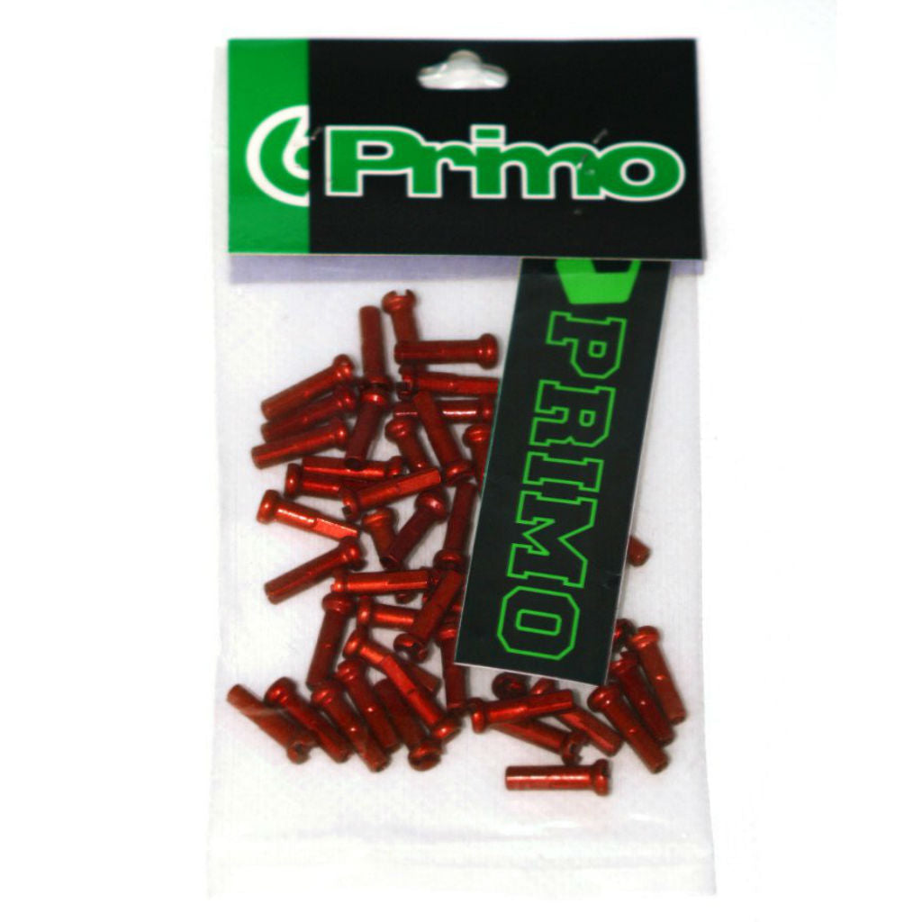 Primo Alloy Spoke Nipples Pack Of 50 Red