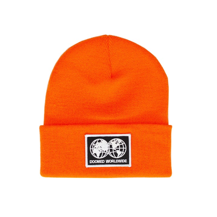Doomed Globe Beanie Orange