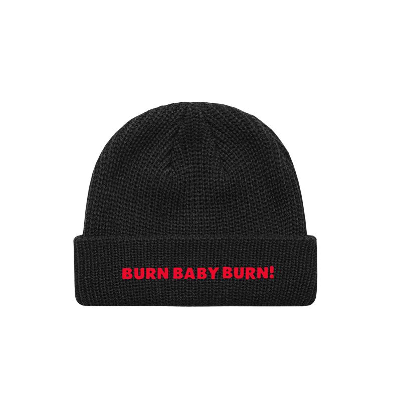 Cult Burn Baby Beanie Black