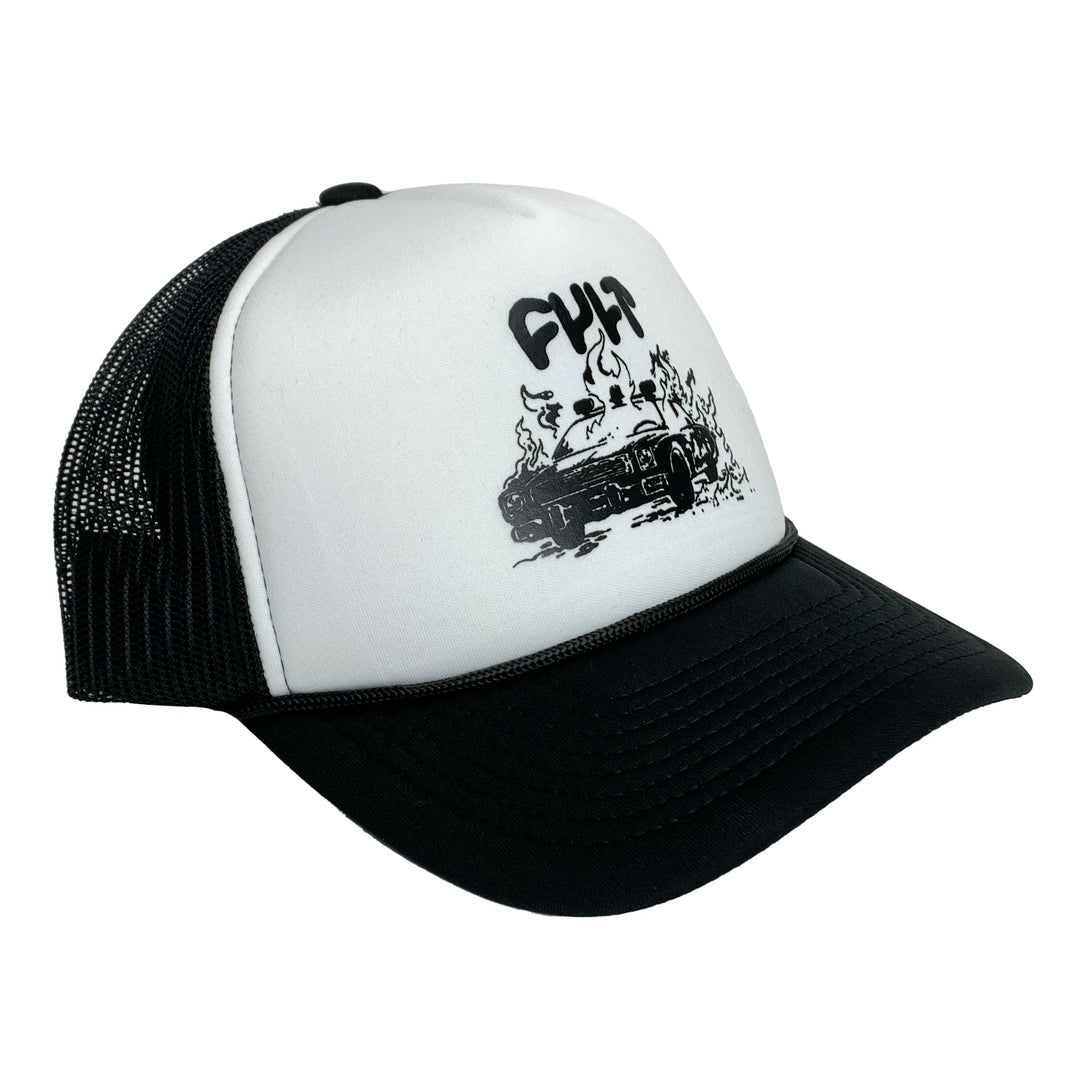 Cult Burn It Down Trucker Cap White / Black