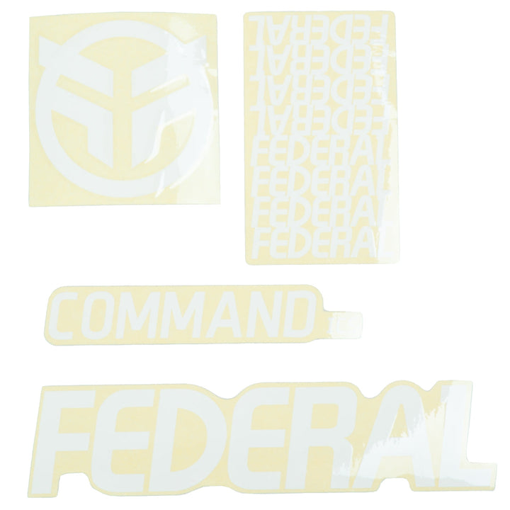 Federal Command ICS Frame Sticker Set White