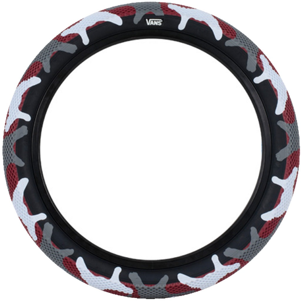 Cult Vans Tyre 20" Red Camo / Black Sidewall 2.40"