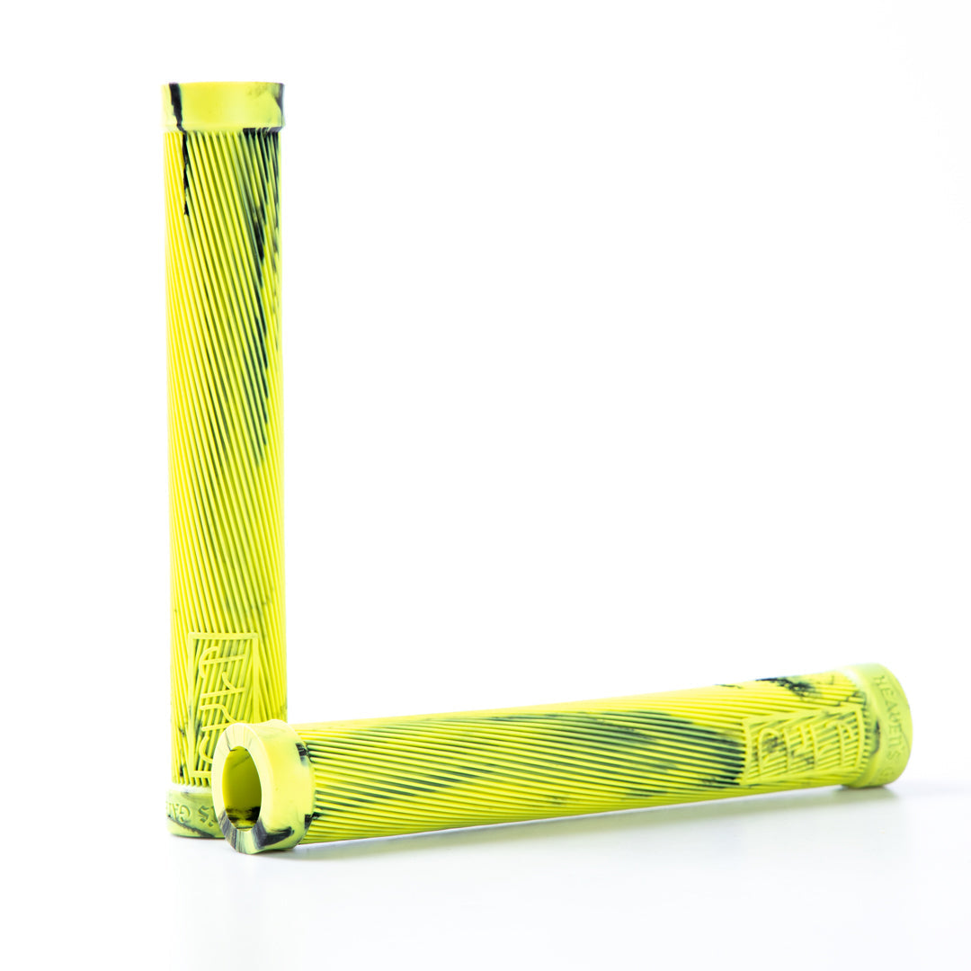 Cult Begin Flangeless Grips Lime Green Swirl