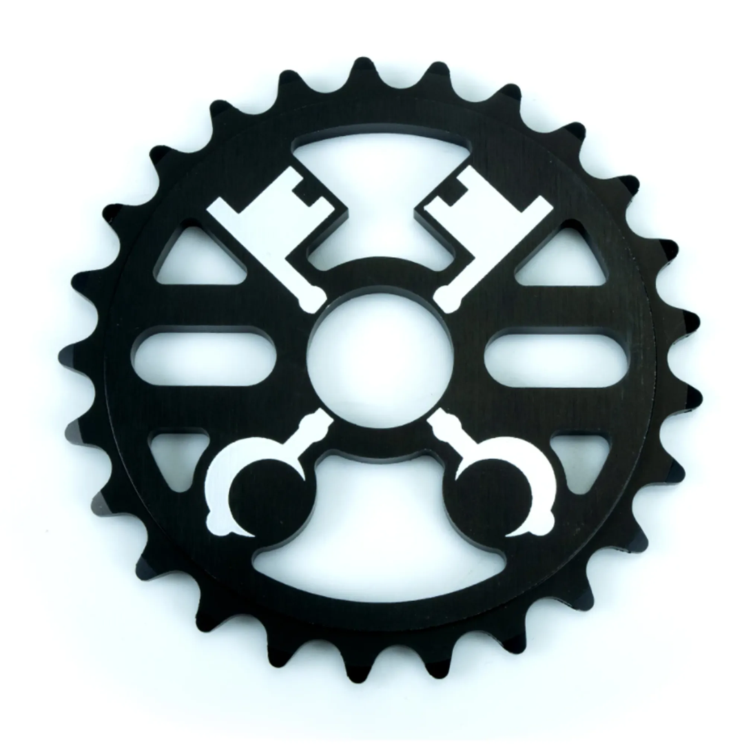 Cryptic Cross Keys Sprocket Black 25T