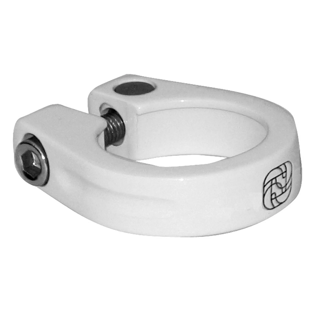 Gusset Clench Seat clamp White 28.6mm