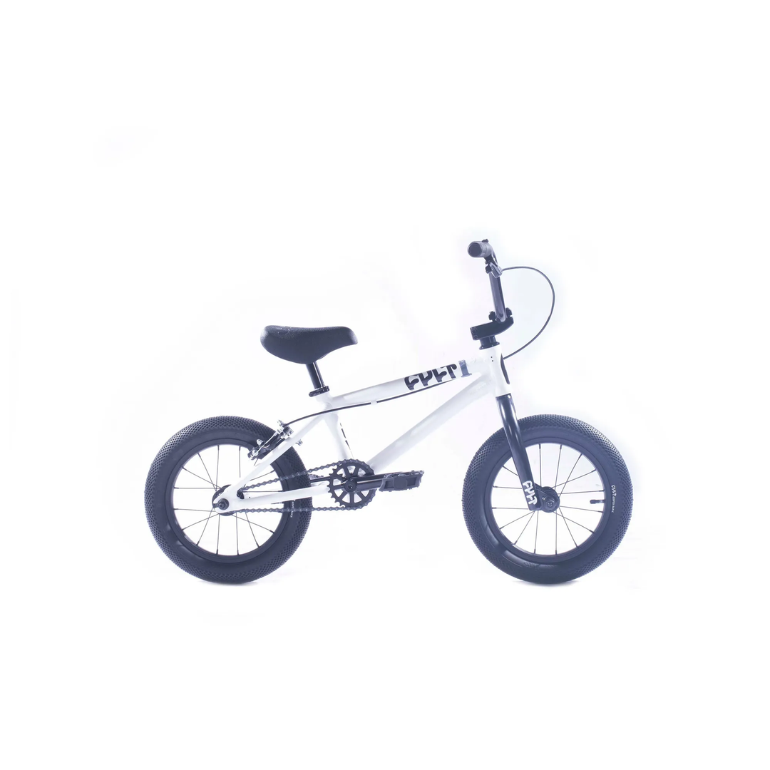 Cult 2025 Juvenile B 14 Bike - White With Black Parts 14.5