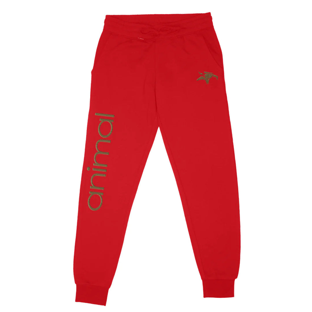 Animal Lounge Sweat Pants Red