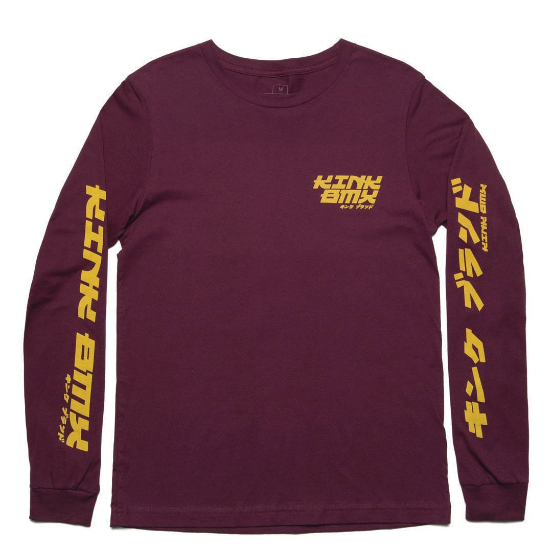 Kink East West L/S T-Shirt Maroon
