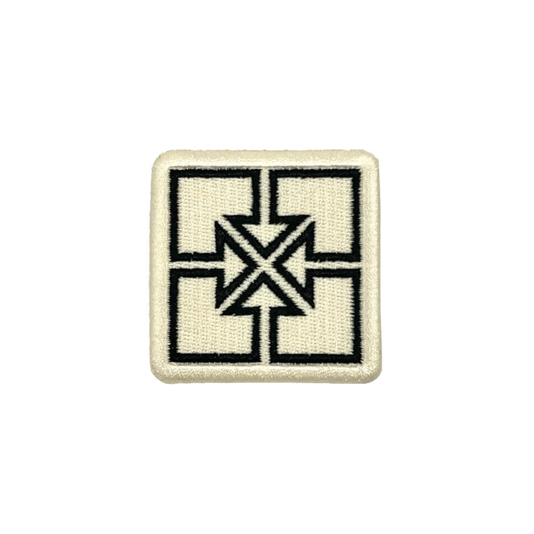 FIT 2" Key Embroidered Patch Black and Cream